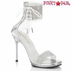 CHIC-47, 4.5" Rhinestones Ankle Cuff Sandal -Funky Lingerie Outlet chic 47 csc 81982.1714542387