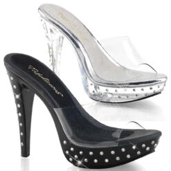 Cocktail-501SDT, 5" Slide With Rhinestones On Platform