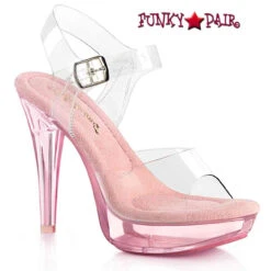 Cocktail-508, 5" Heel With Clear Straps -Funky Lingerie Outlet cocktail 508 cbpbpt FP 90222.1734509338