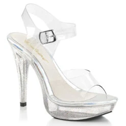 Cocktail-508MG, 5" Clear Sandal With On Platform