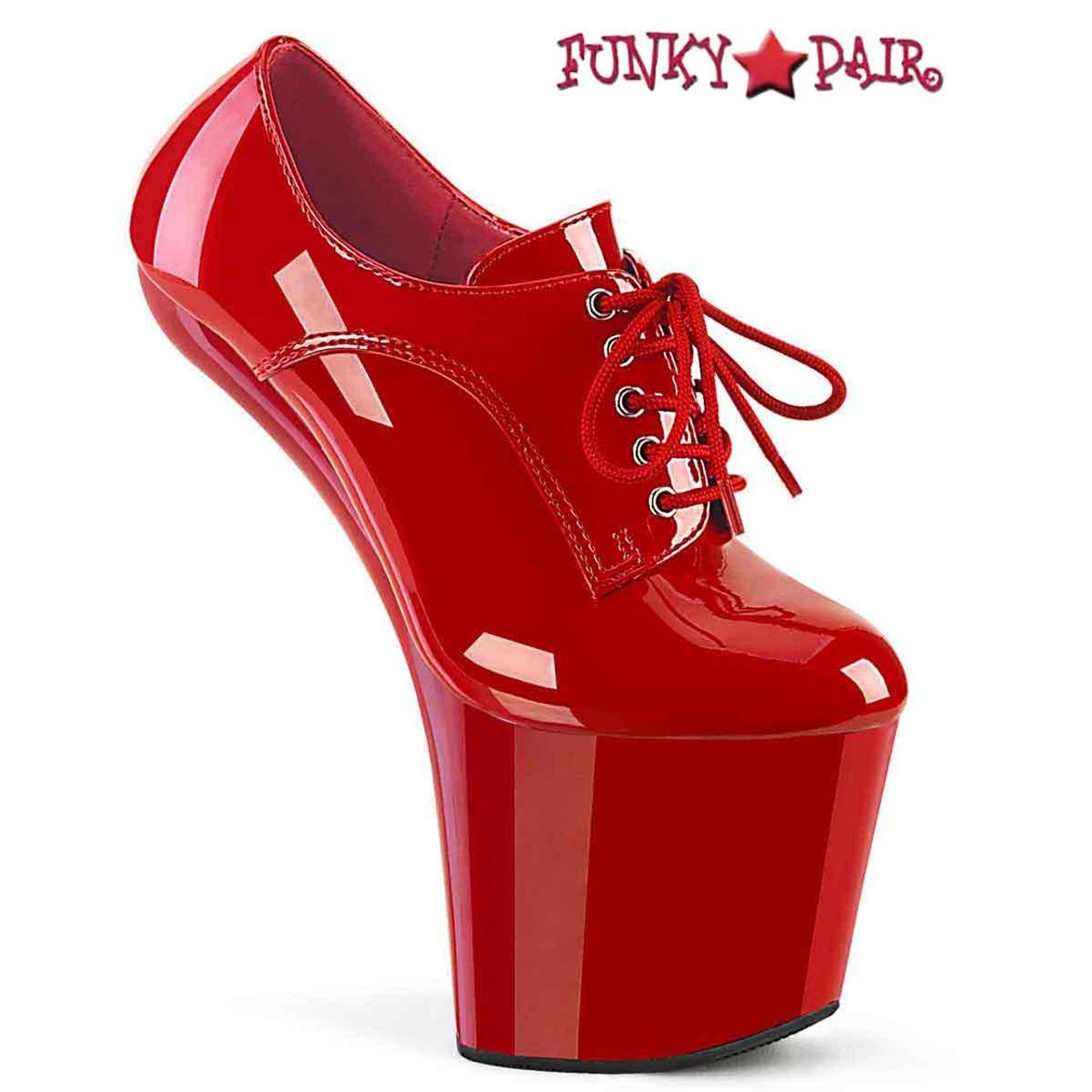 PLEASER CRAZE-860, 8" Heelless Oxford Platform Shoes CLEARANCE 5 PLEASER CRAZE-860, 8" Heelless Oxford Platform Shoes CLEARANCE - Image 3