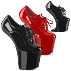 PLEASER CRAZE-860, 8" Heelless Oxford Platform Shoes CLEARANCE