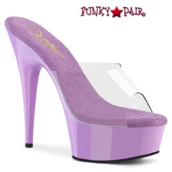 Pleaser | DELIGHT-601, 6 Inch Stiletto Heel Platform Slide -Funky Lingerie Outlet delight 601 clv FP 41277.1734509892