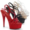 Pleaser | Delight-613, 6 Inch Stiletto Criss Cross Strappy Sandal -Funky Lingerie Outlet delight 613 08853.1683159380