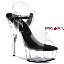 PLEASER DELIGHT-608 6" Platform Ankle Strap Peep Toe Sandal -Funky Lingerie Outlet delight 608 cbc 09058.1633026675