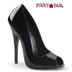 Domina-212, 6" Open Toe Pumps By Devious -Funky Lingerie Outlet domina 212 b 30777.1683131800