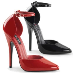 Domina-402, 6" Ankle Strap D'Orsay Pump