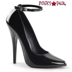 Domina-431, 6" Pump With Ankle Strap -Funky Lingerie Outlet domina 431 FP 79689.1683133367