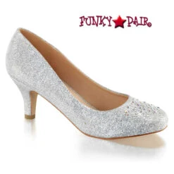 Doris-06 2.5" Kitten Heel Pump With Silver Multi Rhinestone CLEARANCE SALES -Funky Lingerie Outlet doris 06 sgfa 77774.1568180560