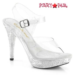 Elegant-408, 4.5" Clear Dressy Rhinestones Slide -Funky Lingerie Outlet elegant 408 c F 72158.1714549073