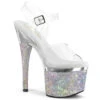PLEASER ESTEEM-708DM, 7" Rhinestones Encrusted Platform Sandals CLEARANCE