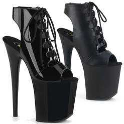 Pleaser | Flamingo-800-20, 8 Inch Open Toe And Back Sandal