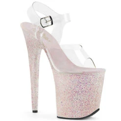 Flamingo-808LG 8 Inch Exotic Dancer Glitter Platform Shoes By Pleaser -Funky Lingerie Outlet flamingo 808lg copg 40127.1658521981