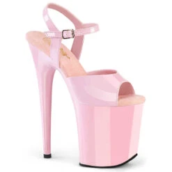 PLEASER Flamingo-809, 8 Inch Ankle Strap Exotic Dancer Shoes -Funky Lingerie Outlet flamingo 809 bp 56125.1677091012