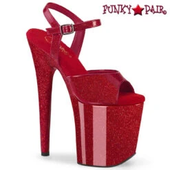 PLEASER FLAMINGO-809GP, 8" Glitter Platform Sandal -Funky Lingerie Outlet flamingo 809gp ryrg 28219.1691225661