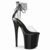 PLEASER FLAMINGO-824RS, 8" Rhinestones Ankle Cuff Platform Sandal CLEARANCE -Funky Lingerie Outlet flamingo 824rs cb 59812.1681691010
