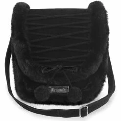 Crossbody Bag With Pom Pom Detail By Demonia -Funky Lingerie Outlet hb 663 b 25957.1714759200