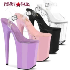 Pleaser | Infinity-908, 9 Inch Extreme 9 Inch Heel Ankle Strap Platform