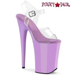 Pleaser | Infinity-908, 9 Inch Extreme 9 Inch Heel Ankle Strap Platform -Funky Lingerie Outlet infinity 908 clv 54858.1736742013