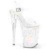 Pleaser Infinity-908MG, 9 Inch Ankle Strap Platform Sandal With Glitters -Funky Lingerie Outlet infinity 908mg c 21626.1564427592