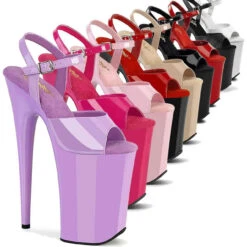 Pleaser | Infinity-909, 9 Inch Extreme Platform Ankle Strap Shoes