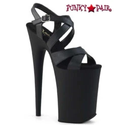 Pleaser | Infinity-997, 9 Inch Criss Cross Platform Sandal -Funky Lingerie Outlet infinity 997 bpu 58659.1618480234