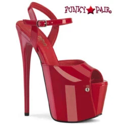 PLEASER JUBILANT-09, 7 Inch Ankle Strap Sandal With Concealed Platform -Funky Lingerie Outlet jubilant 09 r FP 38835.1733893234