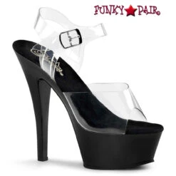 PLEASER KISS-208, 6 Inch Ankle Strap Sandal -Funky Lingerie Outlet kiss 208 cb 15279.1683172244