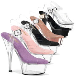 PLEASER KISS-208, 6 Inch Ankle Strap Sandal