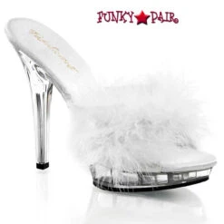 LIP-101-8 5 Inch Stiletto Heel Platform Marabou Slipper -Funky Lingerie Outlet lip 101 8 wc 06055.1656697783