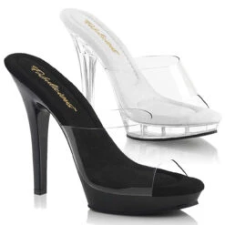Lip-101, 5" Clear Heels Beauty Pageant Shoes