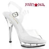 LIP-108 5 Inch Clear Ankle Strap Platform Sandal -Funky Lingerie Outlet lip 108 c 95194.1757363330