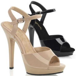 LIP-109, 5" Heel Ankle Strap Sandal