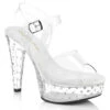 MARTINI-508SDT, 5 Inch Rhinestones Chunky Platform Ankle Strap Sandal -Funky Lingerie Outlet martini 508sdt c 42502.1696658645