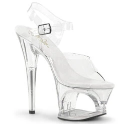 PLEASER Moon-708, 7 Inch Cutout Platform Ankle Strap Sandal
