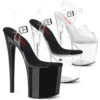 Naughty-808, 8" Clear Comfort Width Ankle Strap Sandal By Pleaser 2 Naughty-808, 8" Clear Comfort Width Ankle Strap Sandal By Pleaser -Funky Lingerie Outlet naughty 808 40032.1674847976