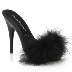 Poise-501F, 5" Platform Marabou Slide -Funky Lingerie Outlet poise 501f bsa 59264.1588087007