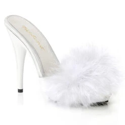 Poise-501F, 5" Platform Marabou Slide -Funky Lingerie Outlet poise 501f wsa 91649.1588087007