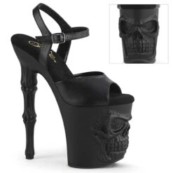 Pleaser | RAPTURE-809, 8" Skull & Bones Platform Heel