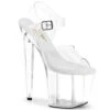 PLEASER RAZZLE-808, 8 Inch Diamond Shape Heel Platform Sandal