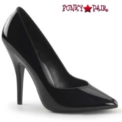 Pleaser | Seduce-420V, 5 Inch Classic Pump With V-Cut -Funky Lingerie Outlet seduce 420v b 69827.1683608036