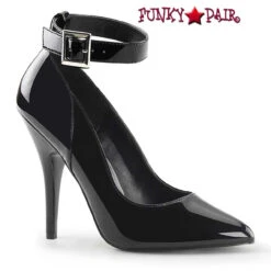 Pleaser | Seduce-431, 5 Inch Ankle Strap Pumps -Funky Lingerie Outlet seduce 431 b 28428.1683607367