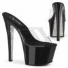 PLEASER SKY-301CRS, 7" Platform Slide With Rhinestones -Funky Lingerie Outlet sky 301crs cbsrs 97130.1709667115