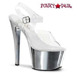 PLEASER SKY-308, 7 Inch Platform Dancer Heels -Funky Lingerie Outlet sky 308 csch 17074.1601063069