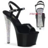 Pleaser | Sky-309CHRS, 7 Inch Rhinestones Platform Ankle Strap Sandal -Funky Lingerie Outlet sky 309chrs cbsrs 85132.1682805090