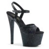 Pleaser | Sky-309MMG, 7 Inch Ankle Strap Sandal With Mini Glitters -Funky Lingerie Outlet sky 309mmg 74318.1530005428
