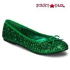 STAR-16G, Women's Cosplay Glitter Flats CLEARANCE -Funky Lingerie Outlet star 16g grn 52885.1731946327