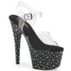 Stardance-708, Rhinestones Ankle Strap Sandal By Pleaser