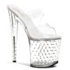 Pleaser Stardust-802, 8 Inch Two Band Platform With Rhinestones -Funky Lingerie Outlet stardust 802 c 28739.1566928570