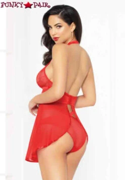 STM-10867, Lace And Mesh Babydoll -Funky Lingerie Outlet stm 10867 red back 96654.1669500833